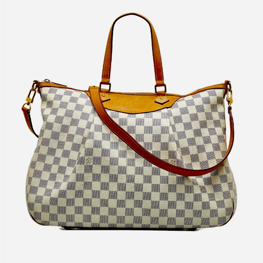 💯AUTHENTIC LOUIS VUITTON DAMIER AZUR SIRACUSA GM Shoulder/Crossbag